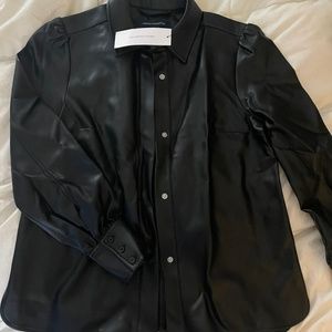 Faux leather jacket